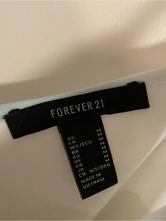 Forever 21 Slip Satin Maxi Dress Fairy Mermaid Blue Coastal Ethereal Womens M - Picture 3 of 5